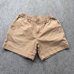 Chubbies Staples Shorts Men M Beige Khaki 5.5" Elastic Regular Fit Stretch b004